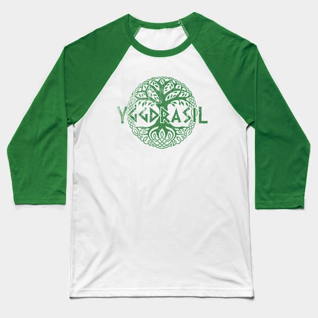 Yggdrasil, distressed Baseball T-Shirt by MonkeyKing